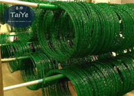 Зеленый тип покрытый ПВК бритвы пластмассы провода БТО22 высокий растяжимый провод бритвы тюрьмы