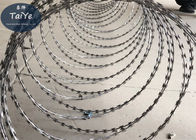 Военный диаметр проволочной изгороди 450мм 500мм лезвия бритвы серебра поля внешний