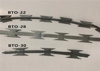Колючая проволока лезвия бритвы нержавеющей стали БТО -22, ограждает консертина провод бритвы