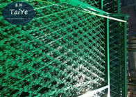Загородка сетки бритвы панели ячеистой сети бритвы зеленого цвета сваренная промышленная защищает