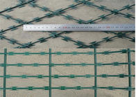 Покрашенная профессионалом верхняя часть ленты колючей бритвы ПВК ленты колючая на стене КБТ -65