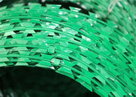 Пластиковая клетка Пвк консертина провода провода бритвы краски покрытая Пвк гальванизированная стрекательная